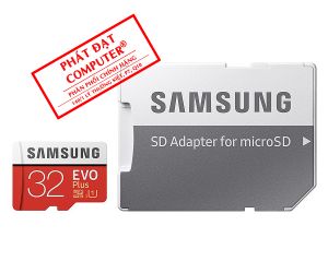 Thẻ nhớ MicroSD 32G SAMSUNG  EVO Plus Box Class10