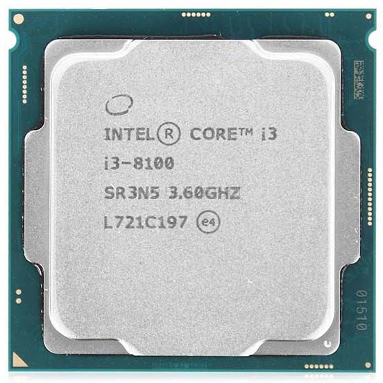 CPU Intel Core i3-8100 Tray + Fan