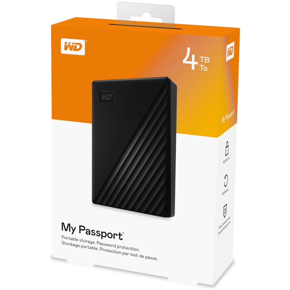 HDD Box WD PASSPORT 4TB 2.5” USB 3.0