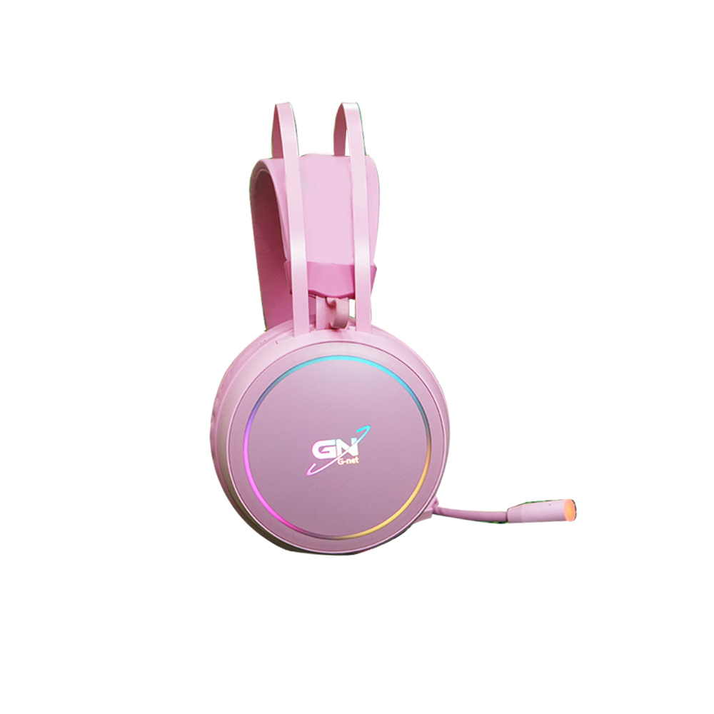 Headphone GNET G09 Pink LED Box