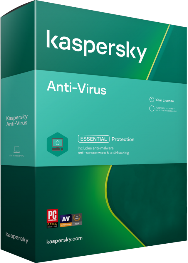 Bản quyền Kaspersky Antivirus 3PC/12T Box NTS