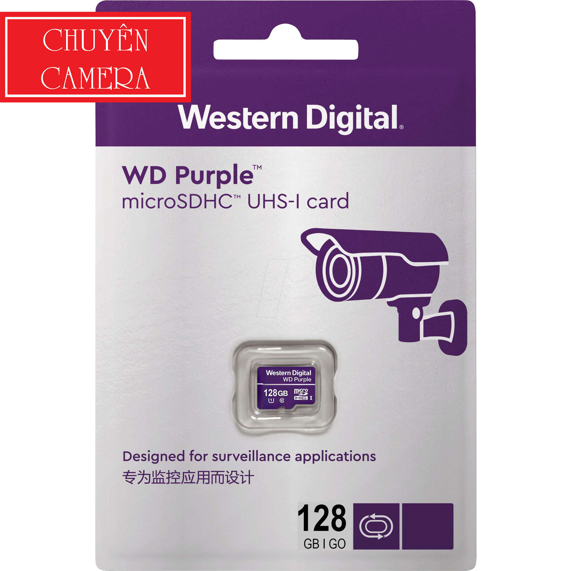 Thẻ nhớ MicroSD 128G Western Digital Purple Box Class10