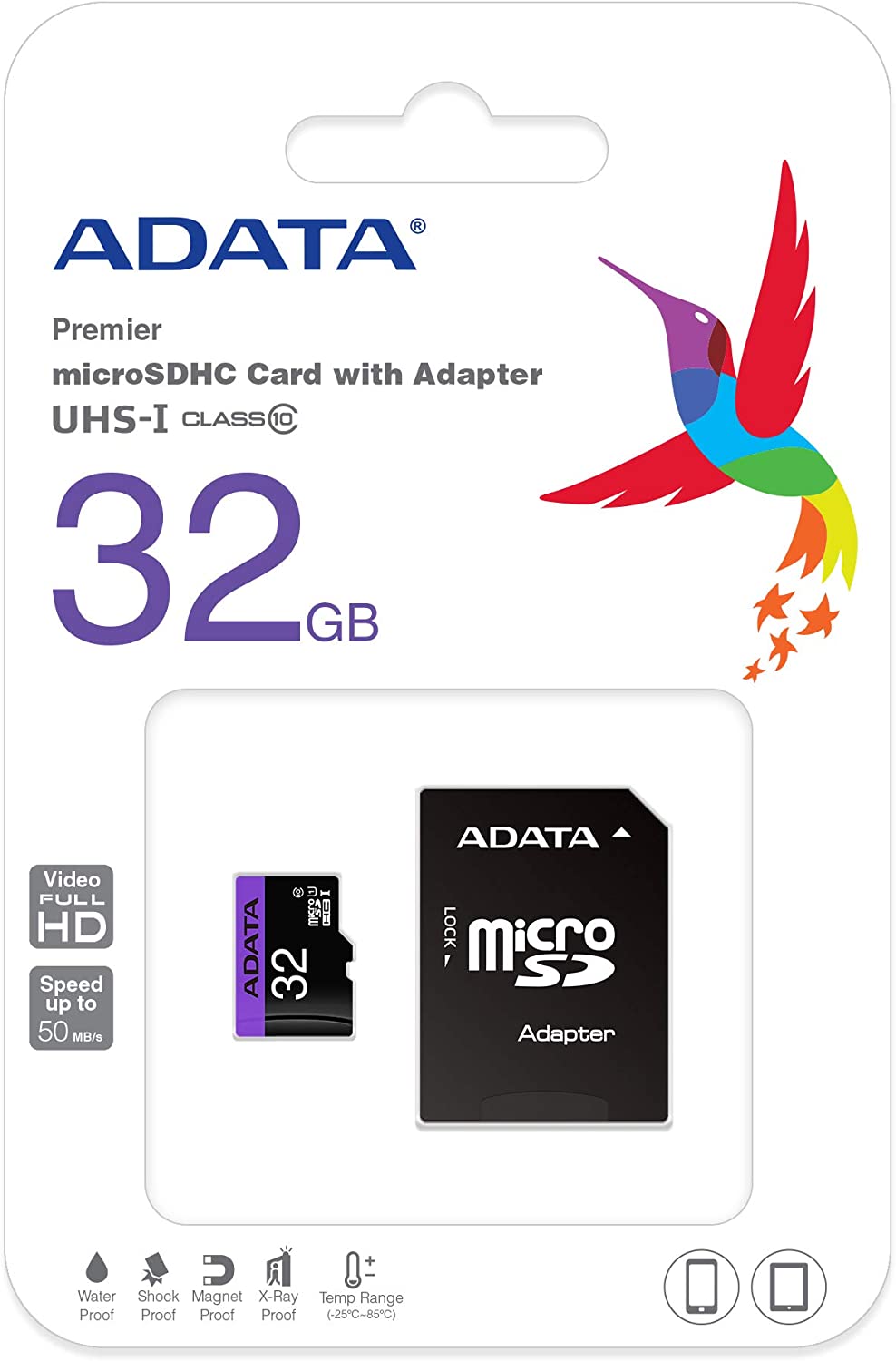 Thẻ nhớ MicroSD 32G ADATA Box Class10 + Adapter