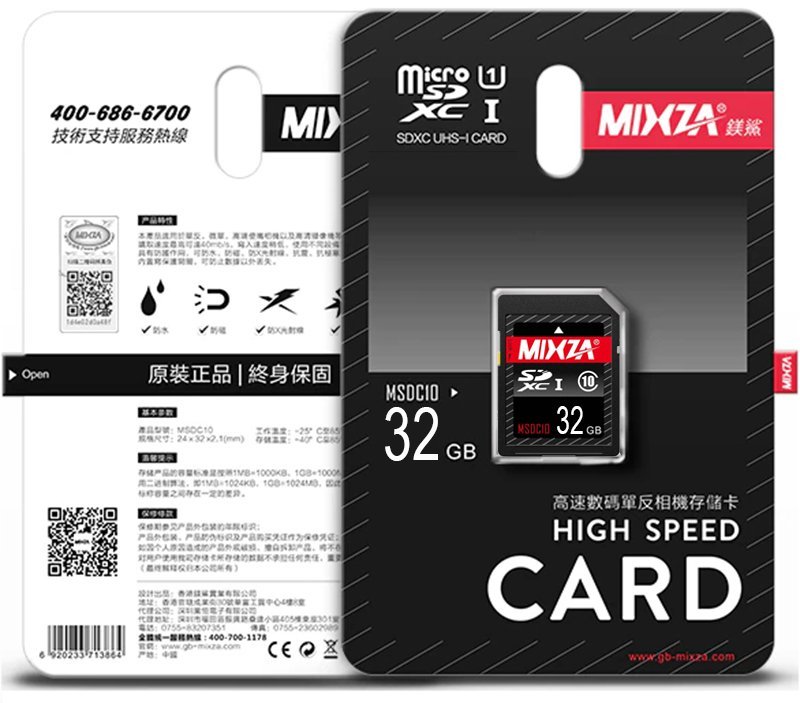 Thẻ nhớ SD 32G MIXZA Box Class10