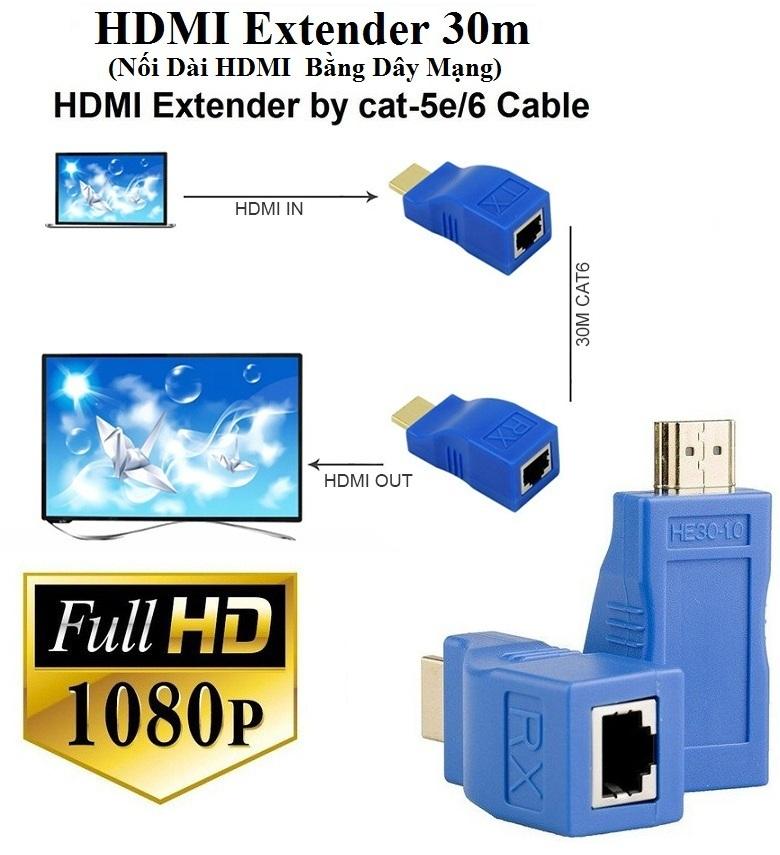 Bộ nối dài HDMI ra LAN 30m