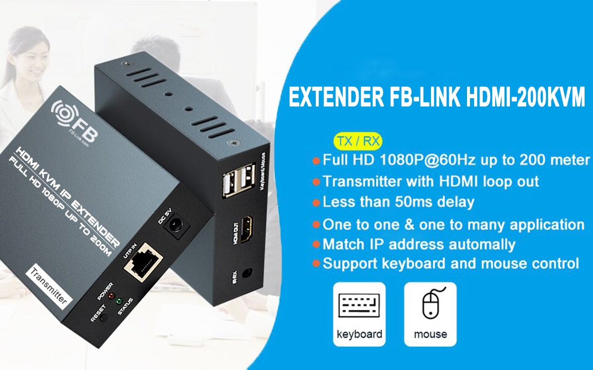Bộ nối dài HDMI ra LAN 200m FB-Link
