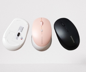 Mouse ko dây SIMETECH S790 Black/Blue/Pink (Có pin, 1xAA,  Công tắc, Switch Huano)