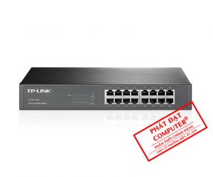 Switch TP-Link TL-SG1016D 16 port Gigabit Chính hãng (1Gbps, Vỏ sắt, Ver 8, 294x180x44mm)