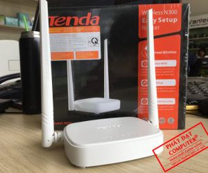 Phát Wifi Tenda N301 Chính hãng  (2 anten 5dBi, 300Mbps, Repeater, 3LAN)