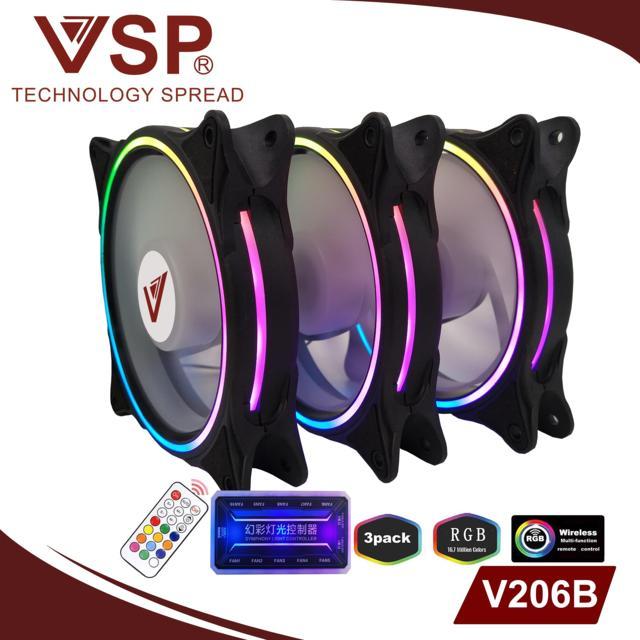 Bộ kit 3 Fan Led RGB + Hub VSP V206B