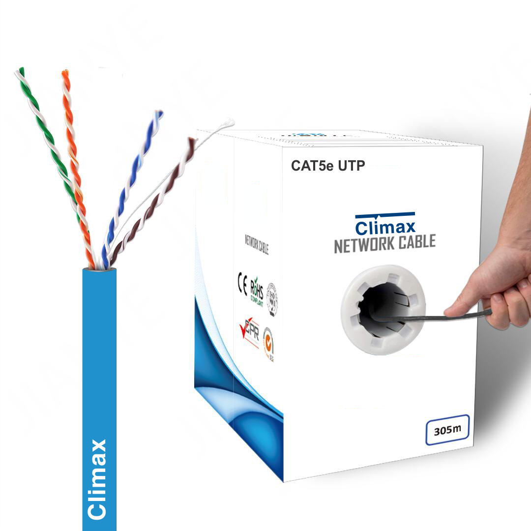 Cable LAN CLIMAX CL-UTP CAT5E 305m Xanh dương CCA