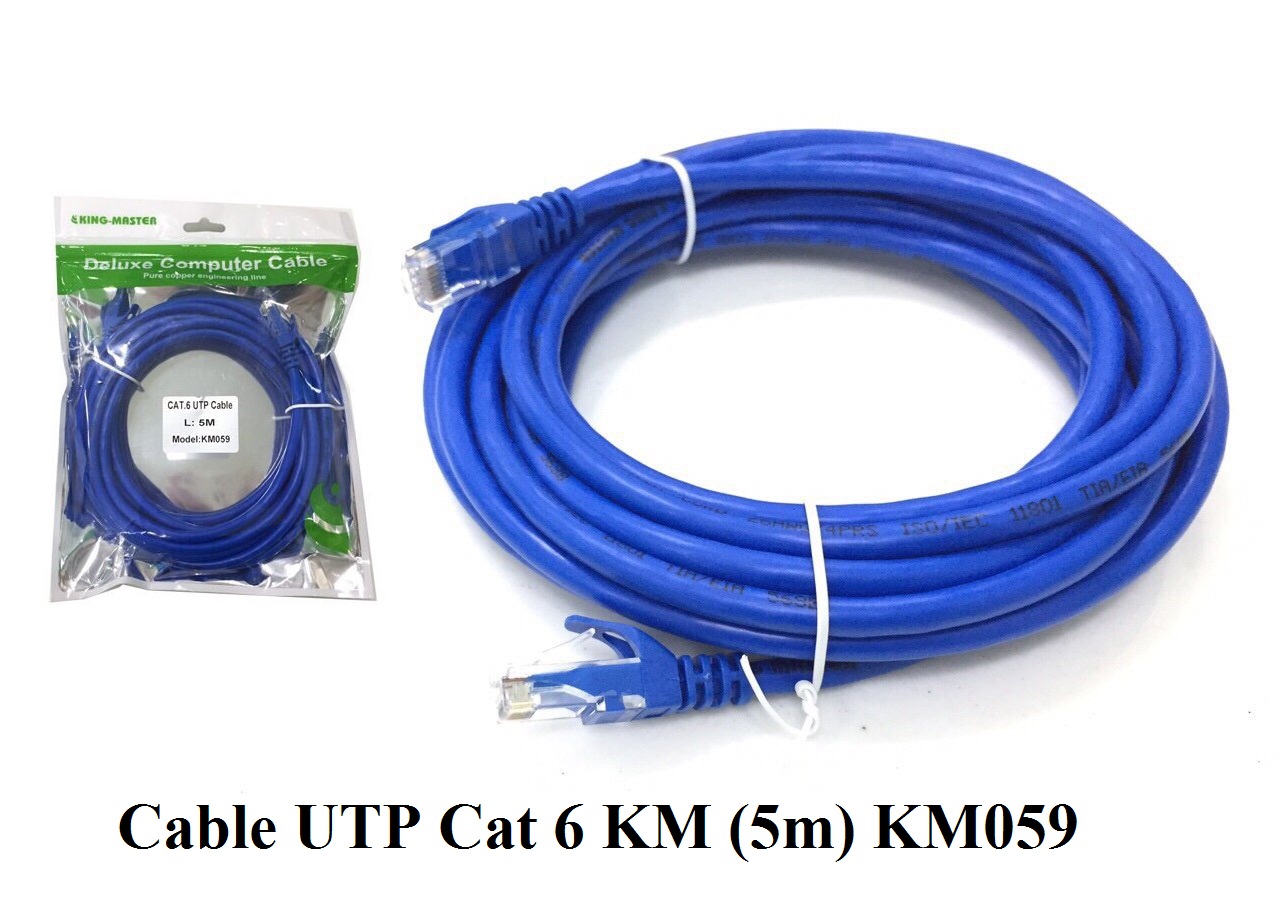Cable LAN KINGMASTER UTP CAT6 5m Bấm sẵn 2 đầu