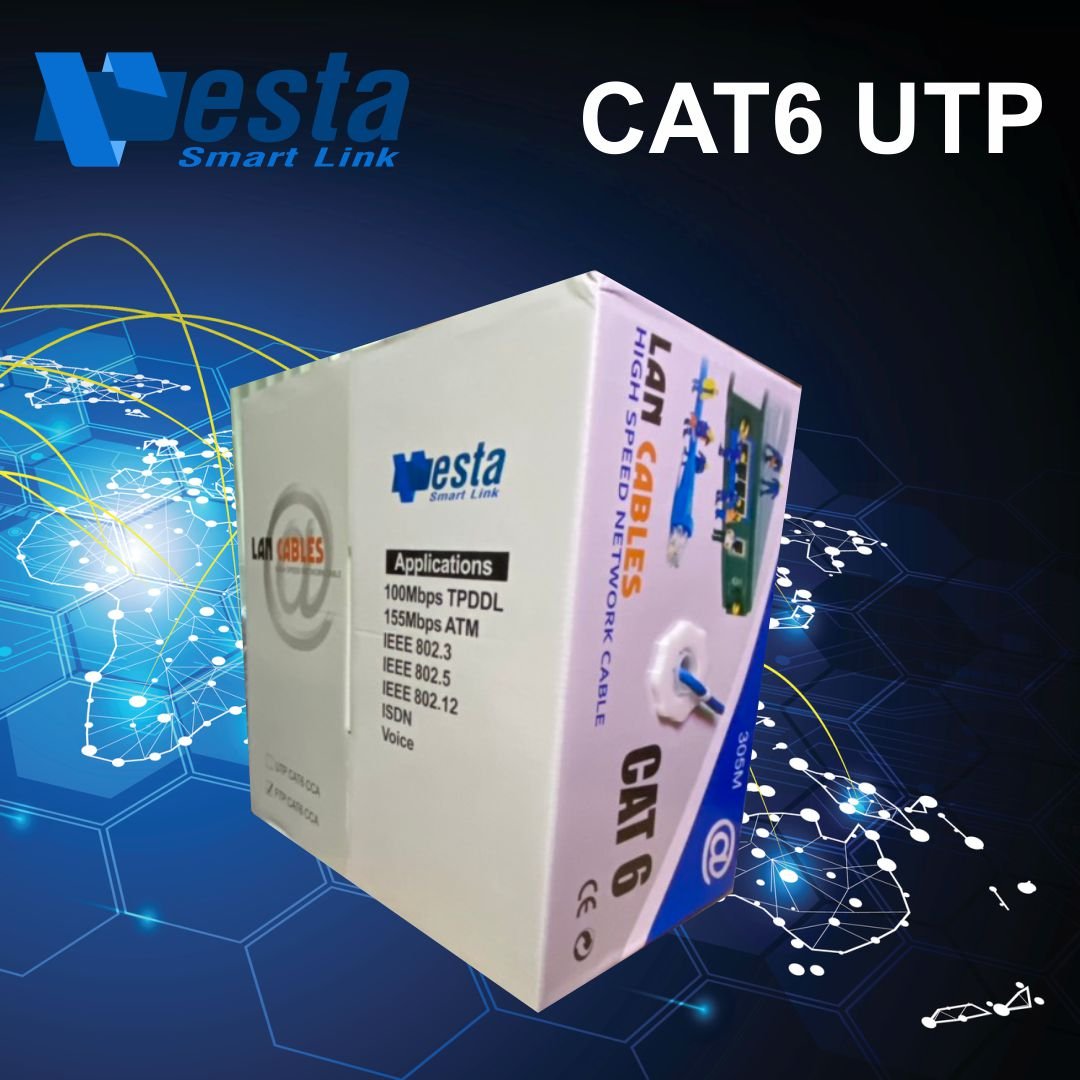 Cable LAN VESTA VS-UTP6 UTP CAT6 305m Xanh dương CCA
