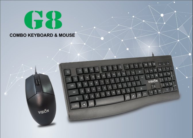 Combo Keyboard + Mouse VISION G8 Chính hãng