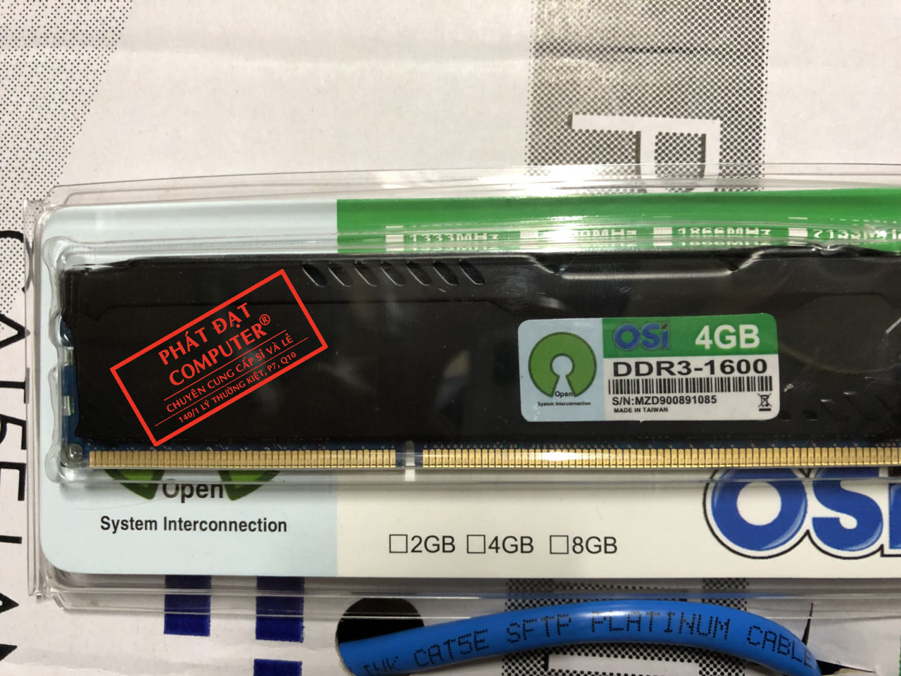 DDR3 PC 4G/1600 OSI Tản nhiệt thép NEW Công ty