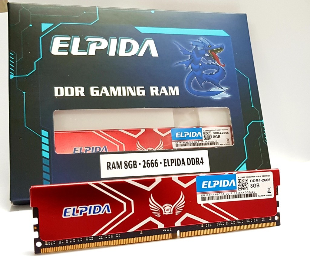 DDR4 PC 8G/2666 ELPIDA Tản nhiệt New Công ty