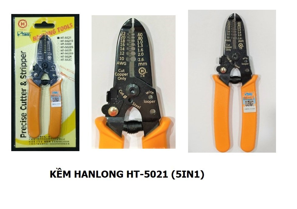 Kềm tuốt dây điện 5in1 HENLONG HT-5021