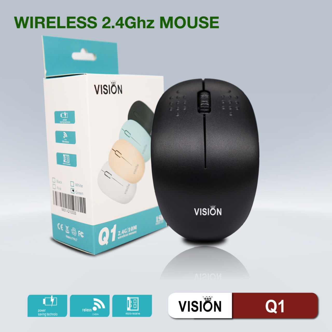 Mouse ko dây VISION Q1 Chính hãng