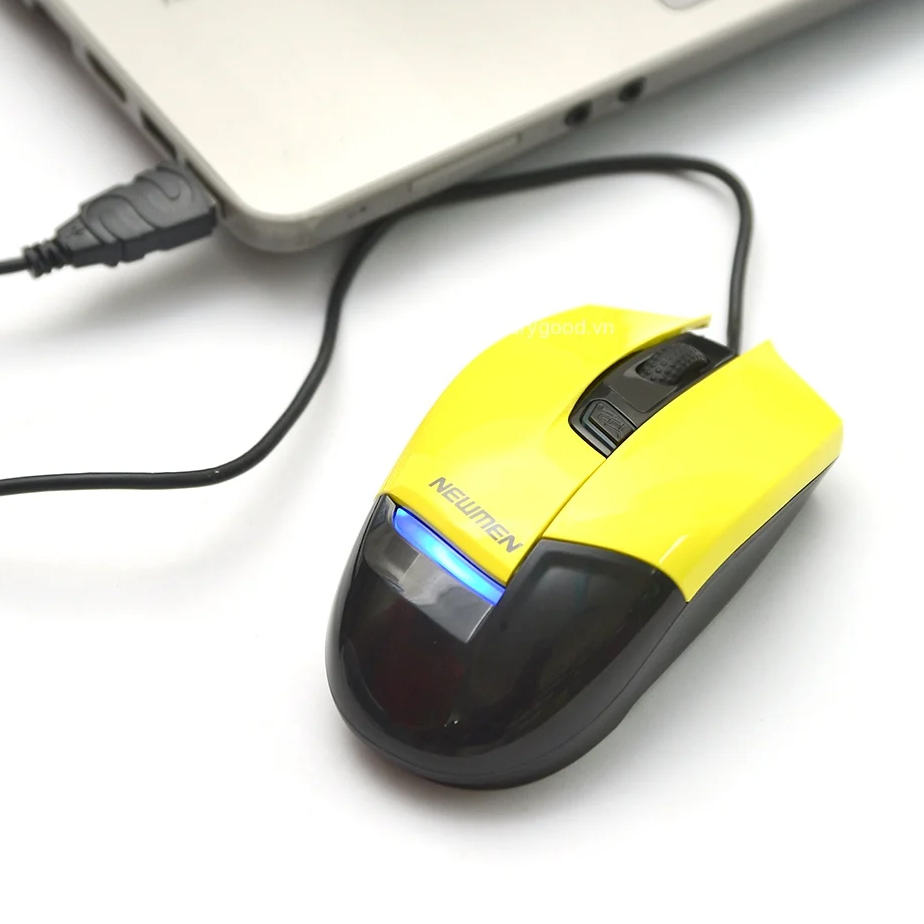 Mouse NEWMEN G10 PLUS Black/Yellow USB Chính hãng