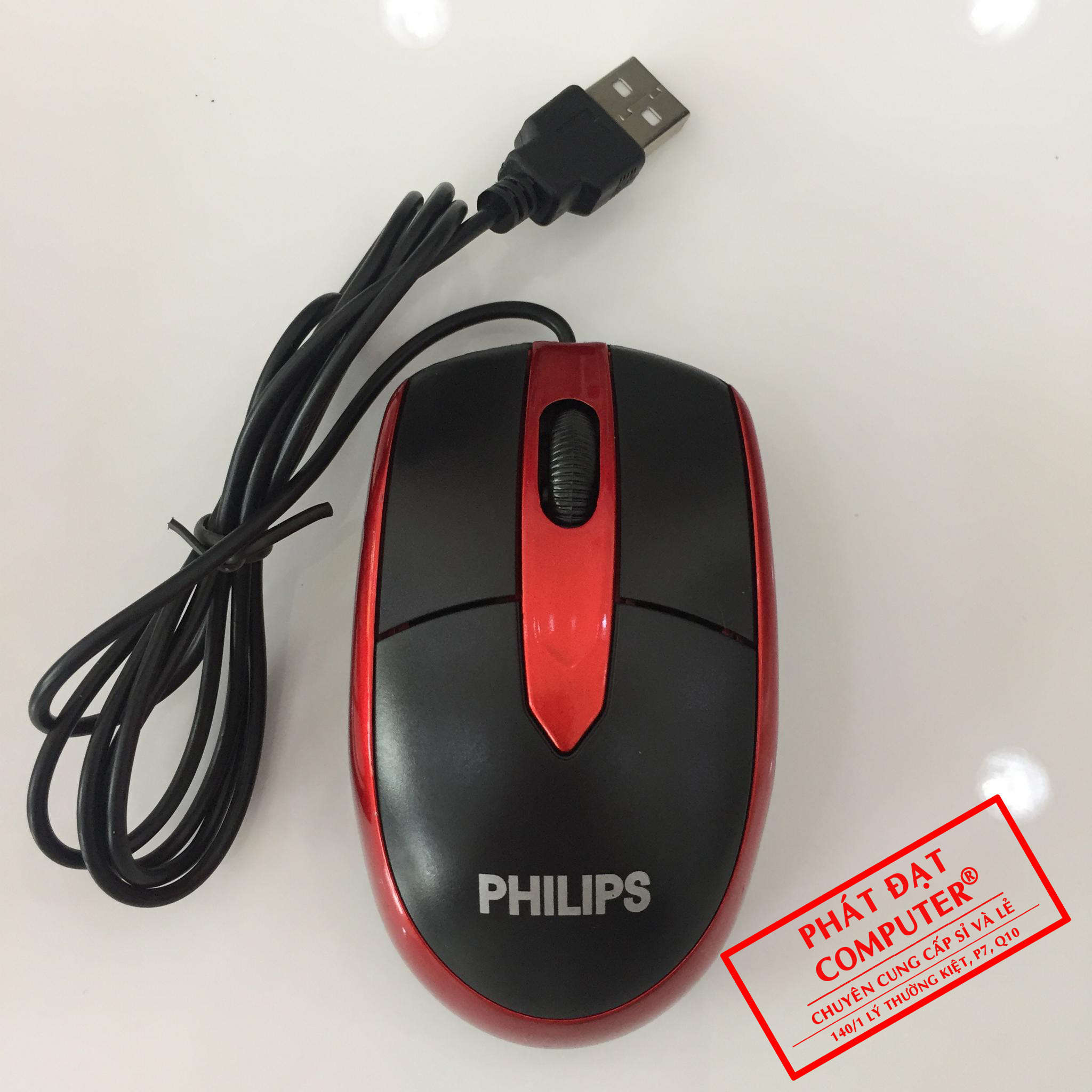 Mouse PHILIP/TOSHIBA Đỏ USB